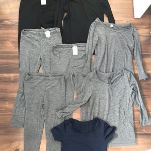 Bundle 8 piece Uniqlo HeatTech undershirt leggings